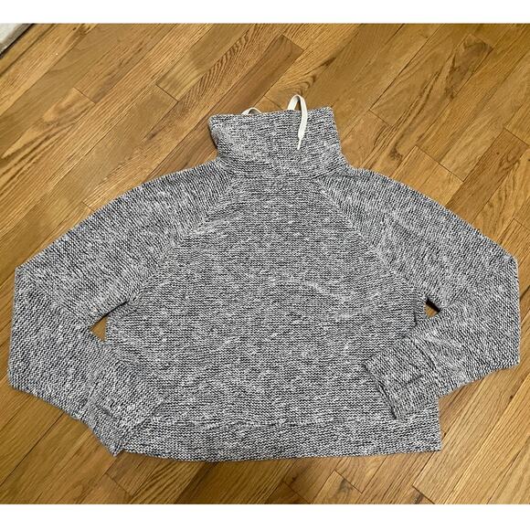 Offline by Aerie Snowday Mock Neck Sweatshirt Cropped Pull over Lightweight Sz L - Picture 6 of 7